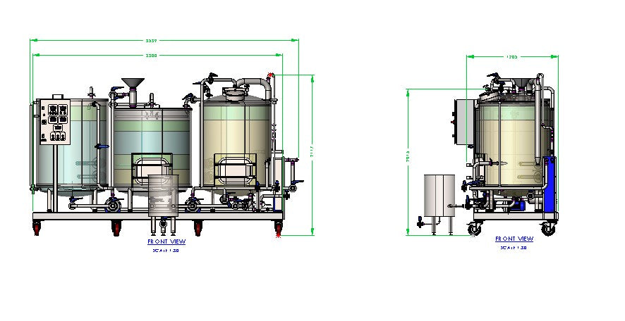 Brewhouse Skids 1.5bbl to 3bbl